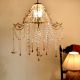 Adorable Golden Brass and Glass Chandelier for Home Decor
